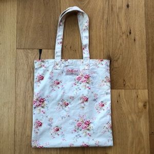 Cath Kidston London floral fabric tote book bag